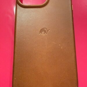 Brown Leather iPhone Phone 16 Pro Max Case